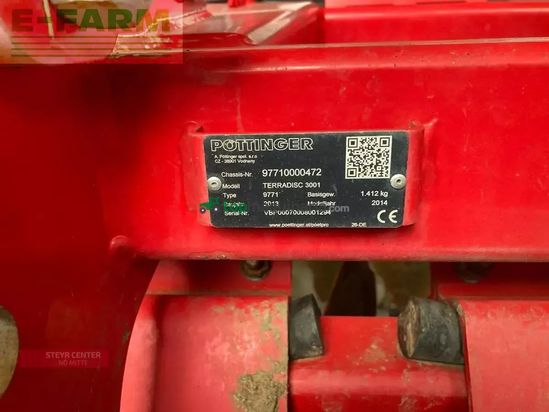Grada rotativa - Pöttinger - terradisc 3001
