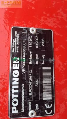 Cortacésped manual - Pöttinger - euro cat 276 front