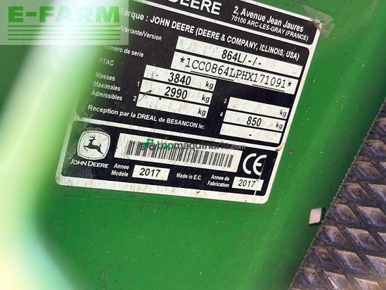 Empacadora gigant - John Deere - 864