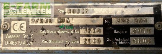 Grada de disco - Lemken - rubin 9/500 kua scheibenegge