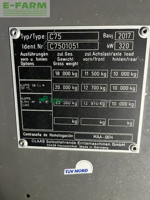 Cosechadora de Cereal - Claas - lexion 750