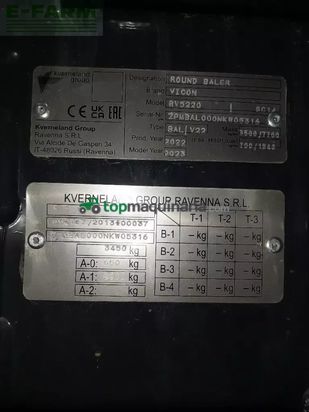 Empacadora gigant - Vicon - rv 5220