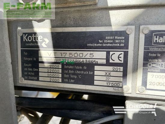 Cuba de purin - Kotte - vt 17500 | 15 meter schleppschlauch