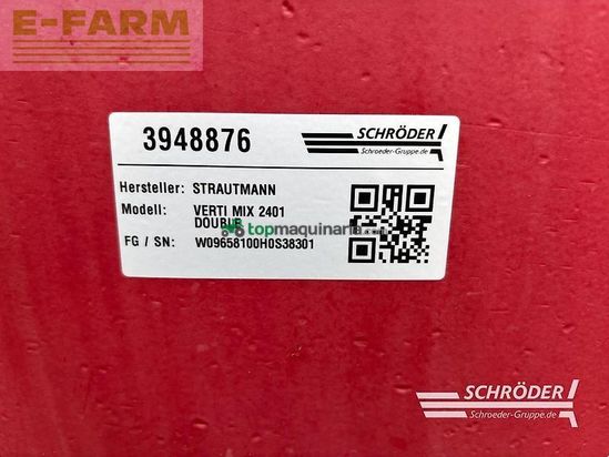 Remolqu esparcidor - Strautmann - verti mix 2401 double