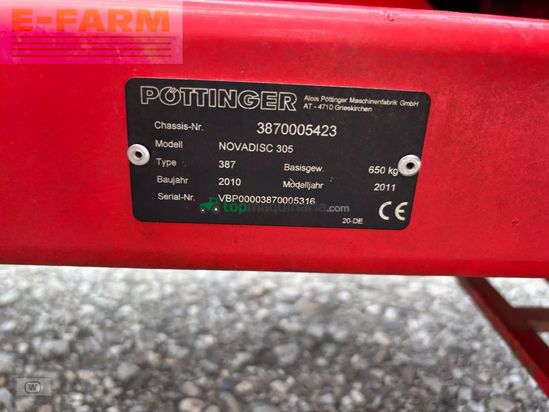 Cortacésped manual - Pöttinger - novadisc 305