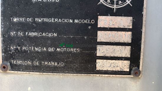 TORRE DE REFRIGERACIÓN DE AGUA