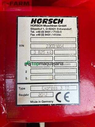 Sembradora - Horsch - express 3 td