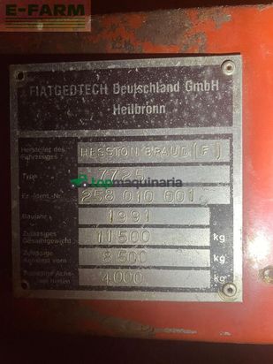 Cosechadora de Cereal - Hesston - fiatagri hesston braud