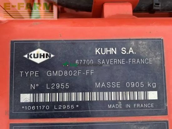 Cortacésped manual - Kuhn - gmd 802 f