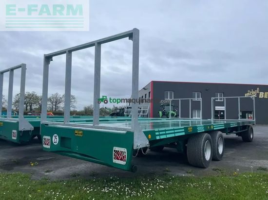 Remolqu agrícola -  - plateau traine lourd 6 roues 12 tdi 20