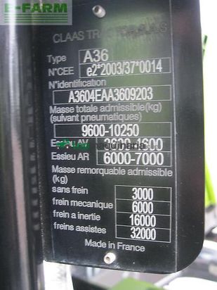 Tractor agrícola - Claas - arion 620