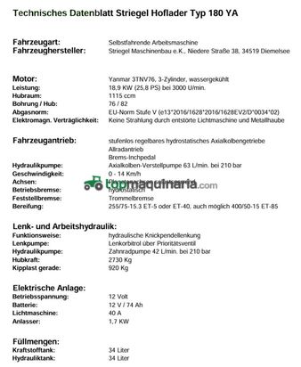 Minicargadora - Striegel - uni 180 ya