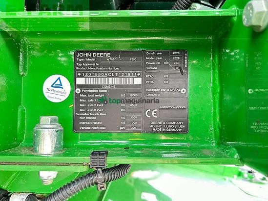 Cosechadora de Cereal - John Deere - t550
