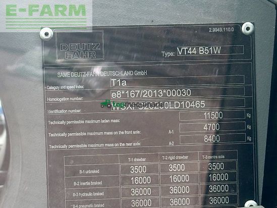 Tractor agrícola - Deutz - agrotron 6165