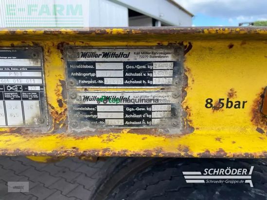Remolqu agrícola -  - tieflader müller-mitteltal | 3 achser