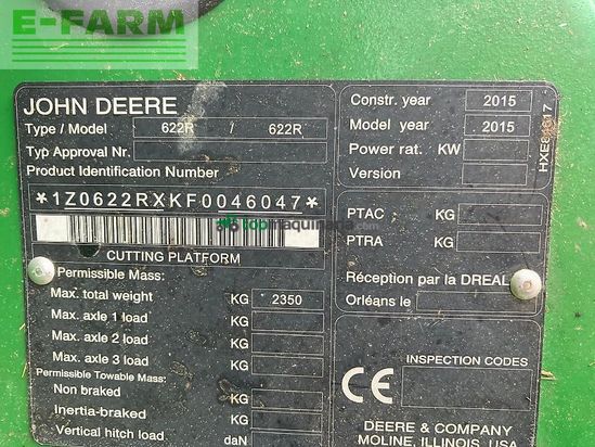 Cosechadora de Cereal - John Deere - w660 hm