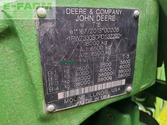 Tractor agrícola - John Deere - traktor 7r330