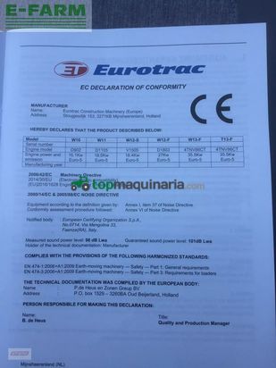 Minicargadora - Eurotrac - w12