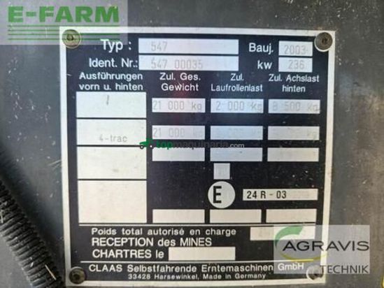 Cosechadora de Cereal - Claas - lexion 460 terra trac