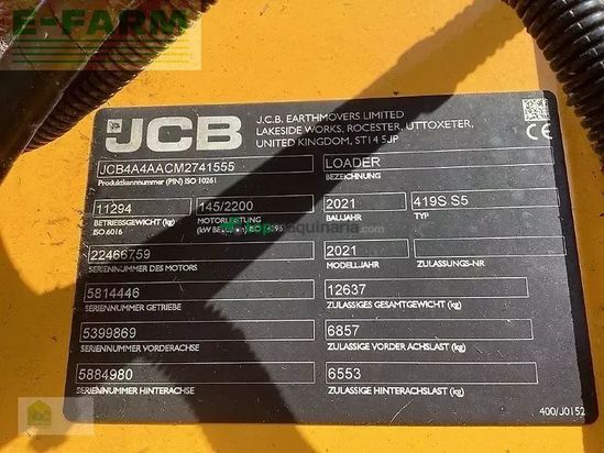 Minicargadora - JCB - 419s s5