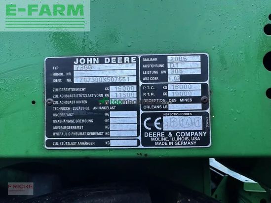Cosechadora de Cereal - John Deere - 7300