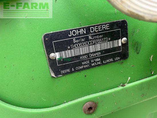 Cabezal - John Deere - 635d