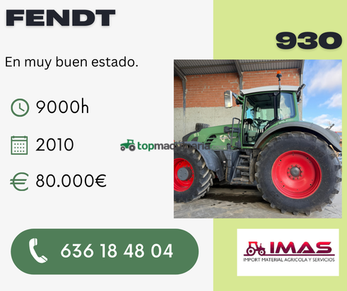 Tractor agrícola - Fendt - 930