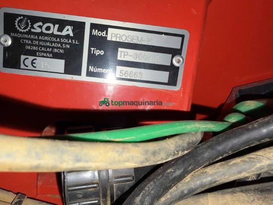 Sembradora monograno SOLÁ plegable de 11 filas