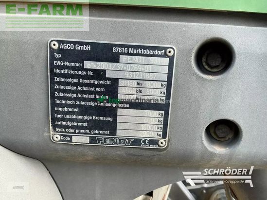 Tractor agrícola - Fendt - 933 vario | nur 6057 stunden !!