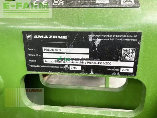 Sembradora monograno mecanica - Amazone - precea 4500-2cc