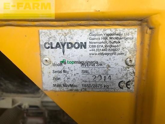 Sembradora - Claydon - hybrid 3m stone pro