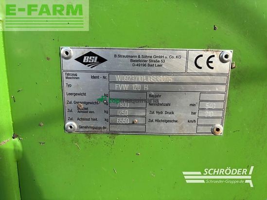 Remolqu esparcidor - Strautmann - fvw 120 h