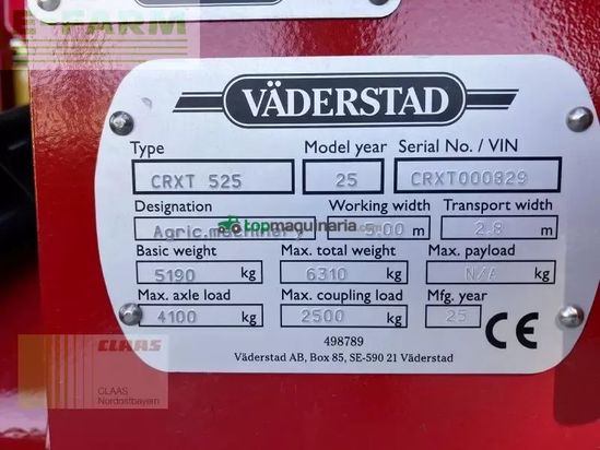 Grada de disco - Väderstad - carrier xt 525 - gezogen