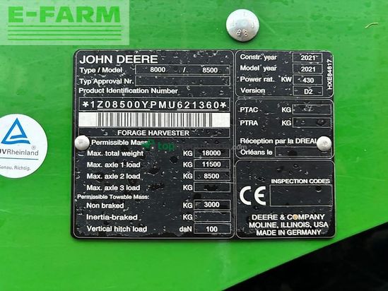 Cosechadora de Cereal - John Deere - 8500i prodrive 40 km/h