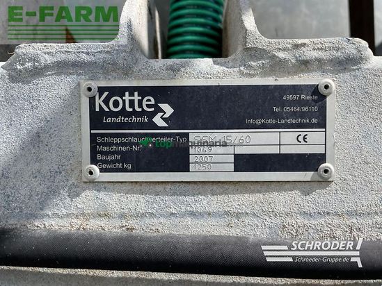 Cuba de purin - Kotte - vt 17500 | 15 meter schleppschlauch