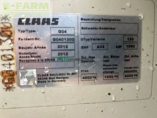 Rastrillo - Claas - liner 3500