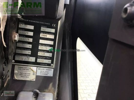 Telescopica -  - manitou mlt 731