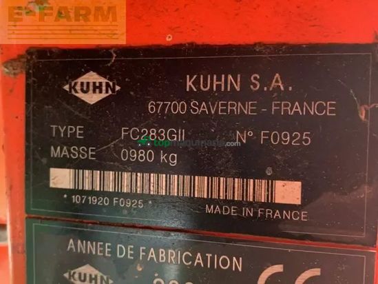 Cortacésped manual - Kuhn - fc 283 gii
