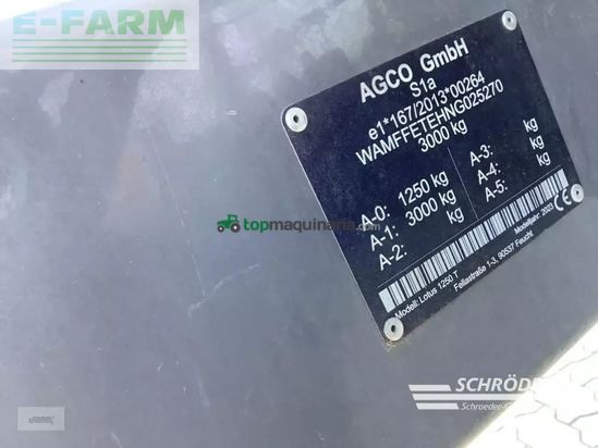 Henificador - Fendt - lotus 1250 t