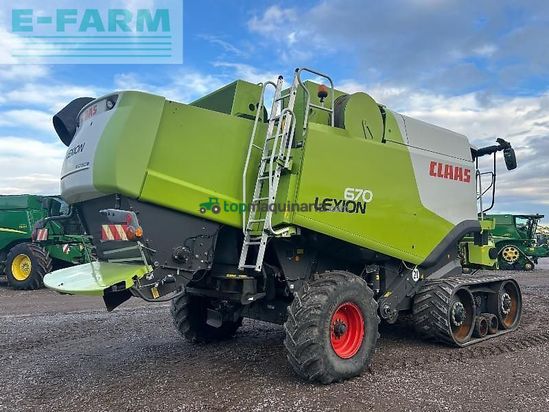 Cosechadora de Cereal - Claas - lexion 670 terra trac