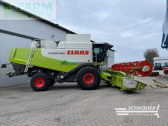 Cosechadora de Cereal - Claas - lexion 550 + v660 inkl. wagen