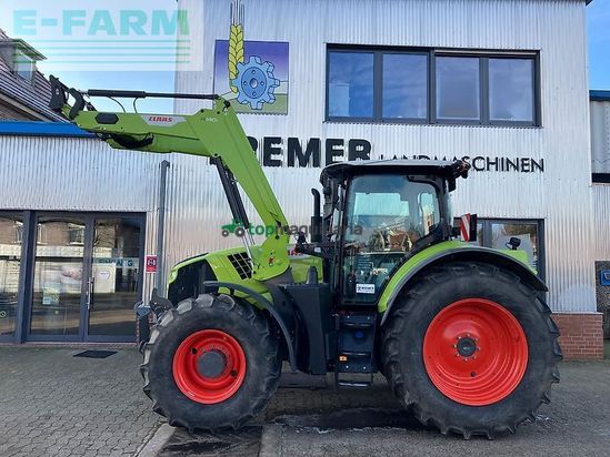 Tractor agrícola - Claas - arion 650 cis + fl140 + maxi-care CIS+