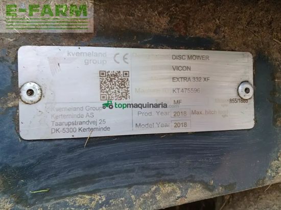 Cortacésped manual - Vicon - extra 332 xf