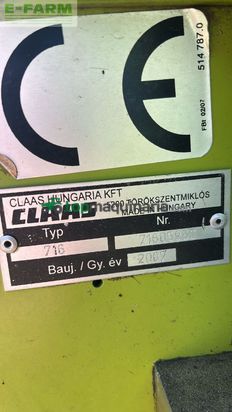 Cabezal - Claas - v540