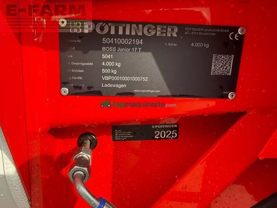 Remolqu agrícola - Pöttinger - boss junior 17 t