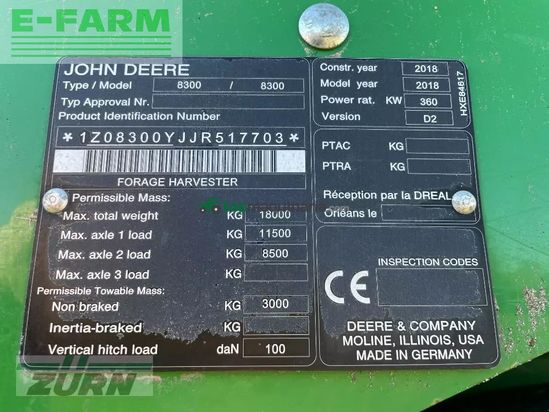 Cosechadora de Cereal - John Deere - 8300