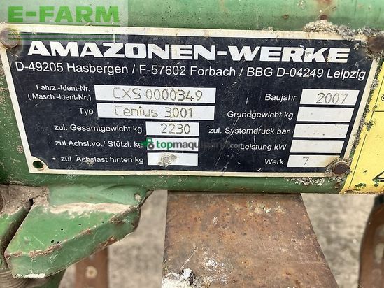 Cultivador - Amazone - cenius 3001