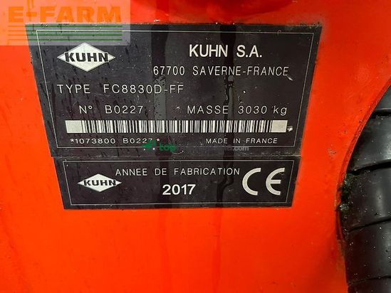 Cortacésped manual - Kuhn - fc 8830 d-ff
