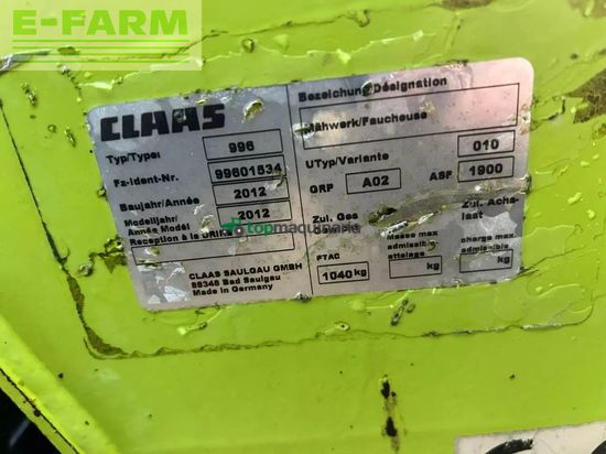 Cortacésped manual - Claas - disco 2700c