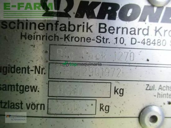 Empacadora gigant - Krone - bigpack 1270 xc highspeed